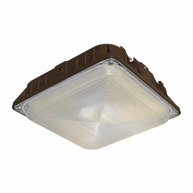 5/10/15/25 Watt 120-277V Small LED Low Profile Canopy Garage Light