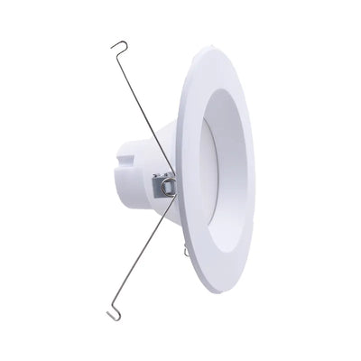 6 Inch 13 Watt Smart App Compatible RGBW Smooth Recessed Light Retrofit Trim