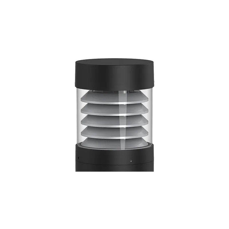 14/19/24 Watt G2 Model 107F Flat Top with Louvered Reflector Modular LED Bollard Head 3000K/4000K/5000K