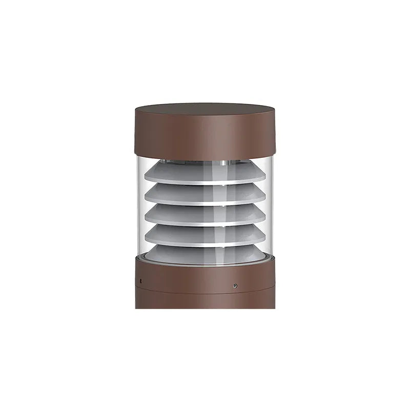 14/19/24 Watt G2 Model 107F Flat Top with Louvered Reflector Modular LED Bollard Head 3000K/4000K/5000K