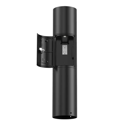 Westgate Westgate G4 Modular Bollard Shaft with GFCI Outlet Compartment Black 23 Inch