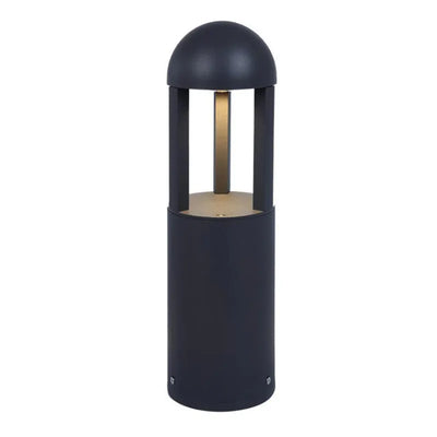 Westgate 10/18/25 Watt 16 Inch Round LED Bollard Open Lens Design 3000K/4000K/5000K Selectable Black