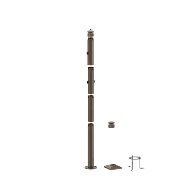 Westgate Westgate BPS Bollard Pole System Top Cap Lamp Holder with 1/2 Inch Hub