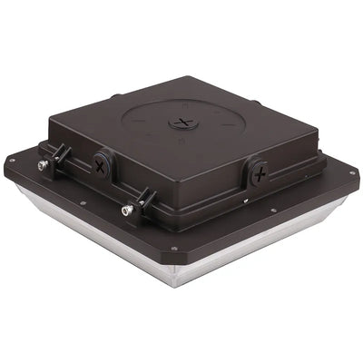 Westgate 60/75/90 Watt Selectable 120-277V Angled-Beam LED Garage Canopy Sensor Ready 3000K/4000K/5000K