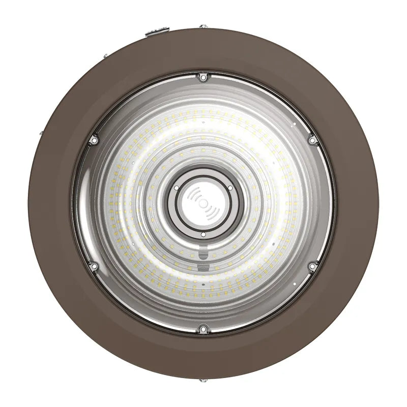 Westgate 40/60/80 Watt 120-277V Sensor Ready Round New Concept LED Garage Ceiling Light with Emergency Battery Backup 3000K/4000K/5000K