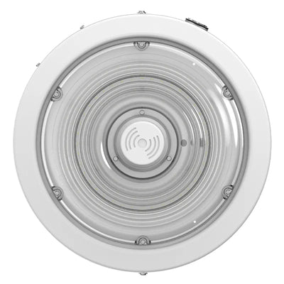 Westgate 30/40/50 Watt 120-277V Sensor Ready Round New Concept LED Garage Ceiling Light with Emergency Battery Backup 3000K/4000K/5000K