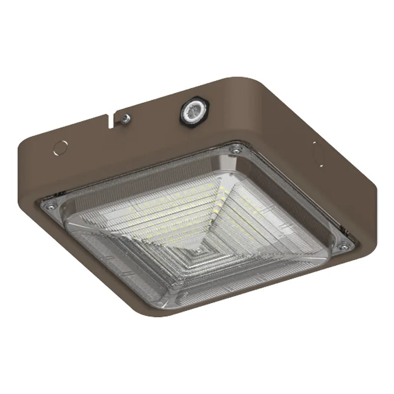 10/20/30 Watt 120-277V Square New Concept LED Garage Ceiling Light with Emergency Battery Backup 3000K/4000K/5000K
