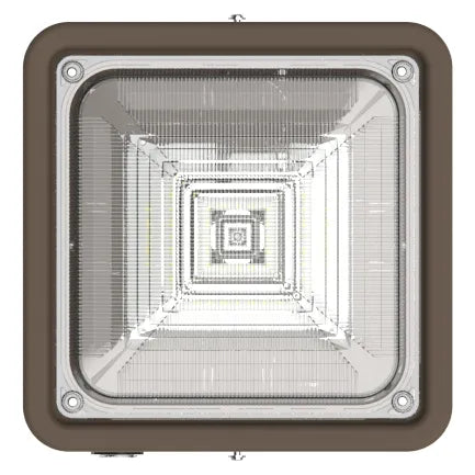 10/20/30 Watt 120-277V Square New Concept LED Garage Ceiling Light with Emergency Battery Backup 3000K/4000K/5000K