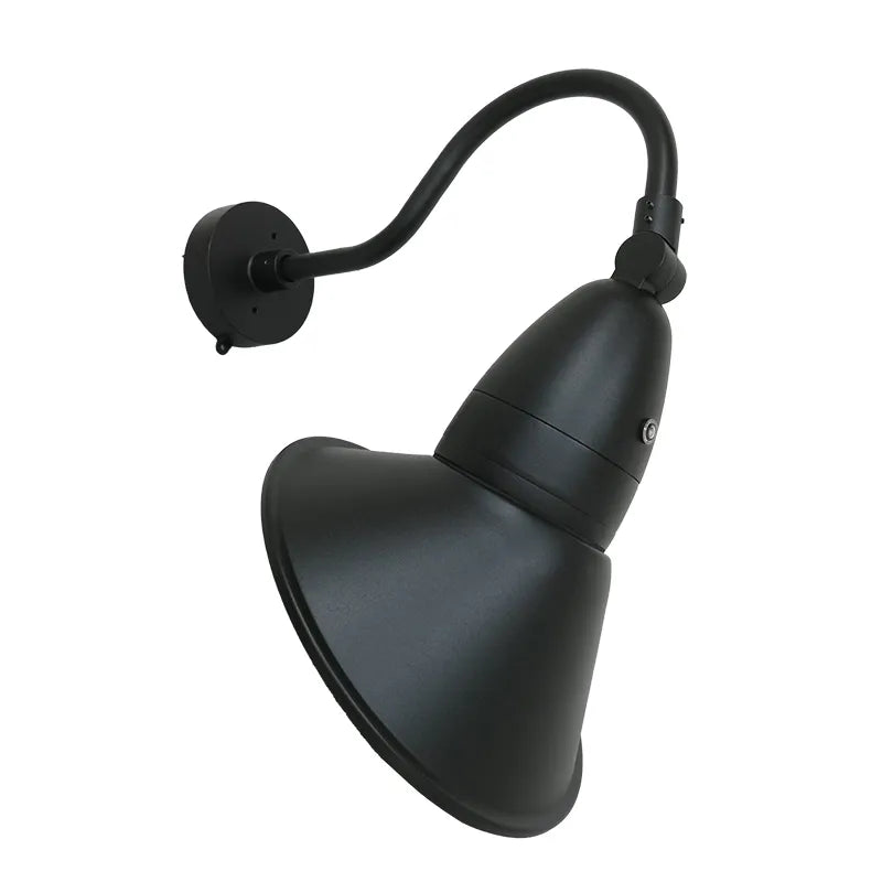 11 Inch 18/26/35 Watt Dusk to Dawn Angled Gooseneck LED Barn Light 3000K/4000K/5000K