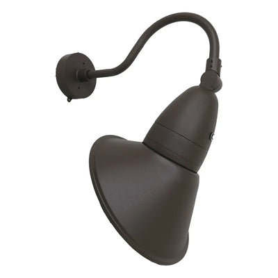 11 Inch 18/26/35 Watt Dusk to Dawn Angled Gooseneck LED Barn Light 3000K/4000K/5000K