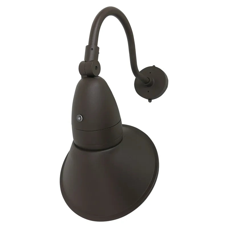 11 Inch 18/26/35 Watt Dusk to Dawn Angled Gooseneck LED Barn Light 3000K/4000K/5000K