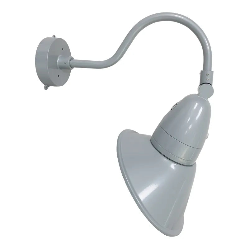 11 Inch 18/26/35 Watt Dusk to Dawn Angled Gooseneck LED Barn Light 3000K/4000K/5000K