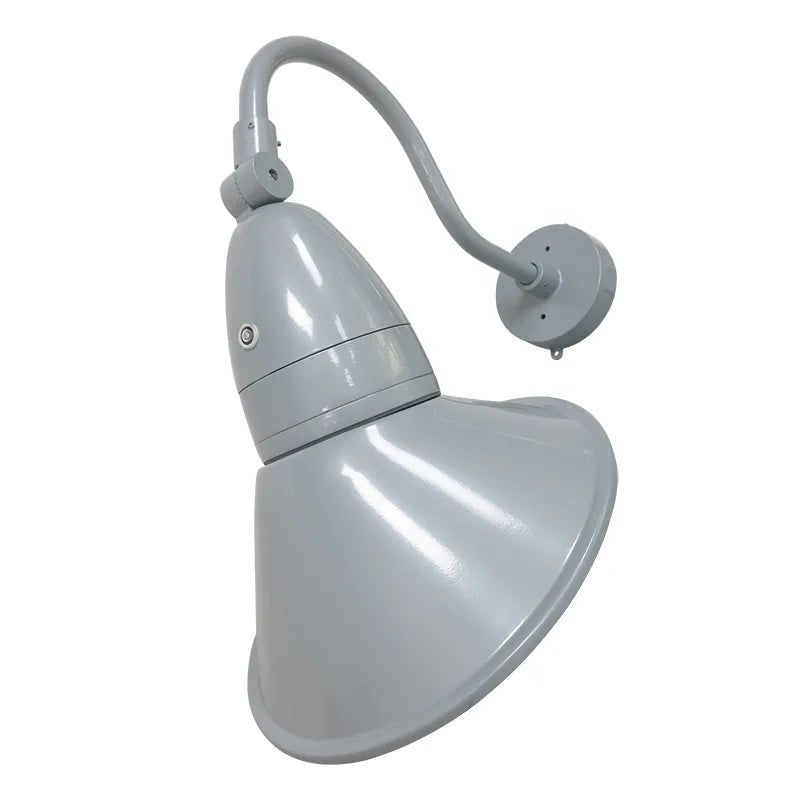 11 Inch 18/26/35 Watt Dusk to Dawn Angled Gooseneck LED Barn Light 3000K/4000K/5000K