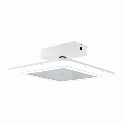 Westgate 80/100/120/150 Watt Selectable LED Recessed Under Canopy Light 5000K 5000K Daylight White