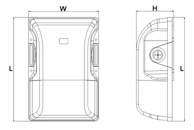 Westgate 15/20/30 Watt 120-277V LED Emergency Non-Cutoff Wall Pack With 120V Photocell 3000K/4000K/5000K