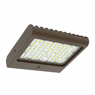 Westgate 80/100/150 Watt Selectable High Lumen 480V Large LED Flood Area Light 3000K/4000K/5000K Selectable Bronze