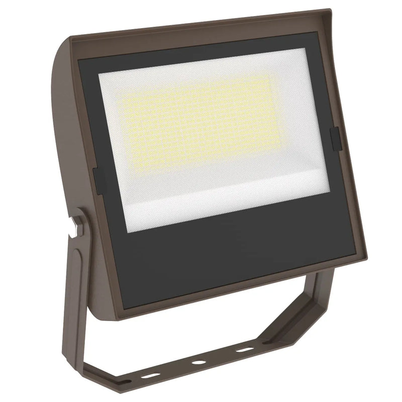 50/80/100 Watt Selectable 120-277V Medium LED Flood Light With Photocell and Trunnion Mount 3000K/4000K/5000K