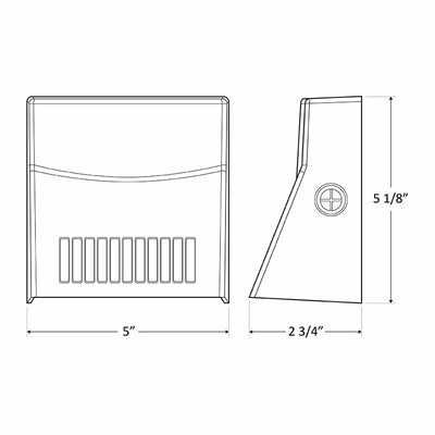 Westgate 12 Watt LED 120-277V 1300 Lumen Mini Cutoff Wall Pack