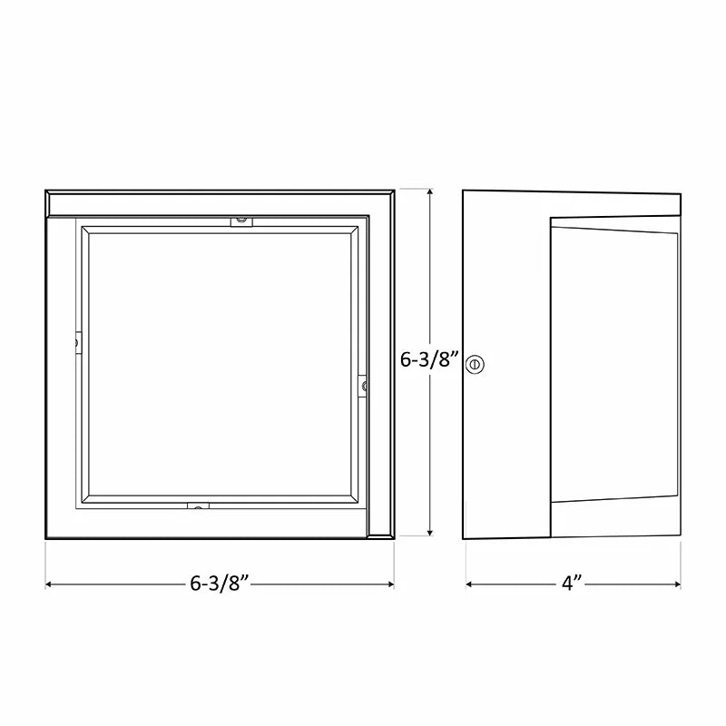 Westgate 12 Watt Color Selectable LED Square Non-Cutoff Architectural Wall Light 3000K/4000K/5000K