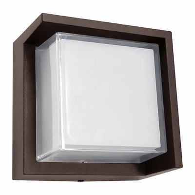 Westgate 12 Watt Color Selectable LED Square Non-Cutoff Architectural Wall Light 3000K/4000K/5000K Bronze