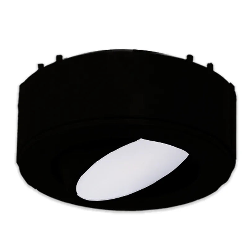 Westgate 2.75 Inch 4.5 Watt Round Dimmable 120V LED Adjustable Puck Light Black 3000K Warm White