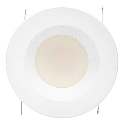 6 Inch 13 Watt Smart App Compatible RGBW Smooth Recessed Light Retrofit Trim