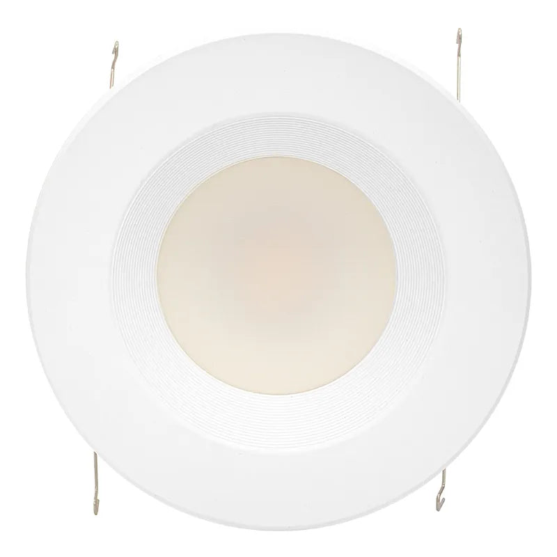 6 Inch 13 Watt Smart App Compatible RGBW Smooth Recessed Light Retrofit Trim