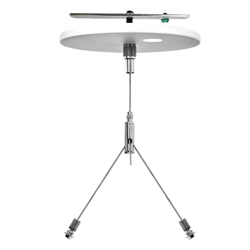 6 Foot Adjustable 1/16 Inch Single Suspension Canopy Set Power Side with White Cord