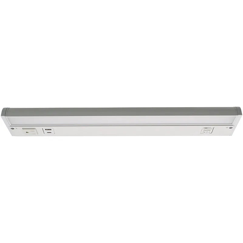 Westgate 18 Inch 8 Watt LED Undercabinet With Receptacles and USB Port Light Fixture 2700/3000/3500/4000/5000K