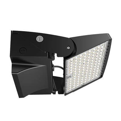 50/65/80 Watt Full Cutoff LED Modern Adjustable Wall Pack With Photocell 3000K/4000K/5000K