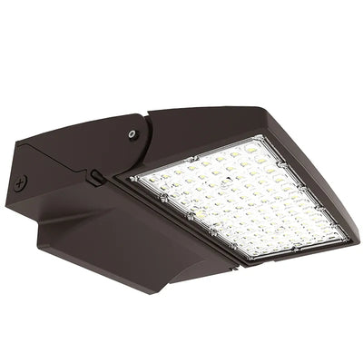 50/65/80 Watt Full Cutoff LED Modern Adjustable Wall Pack With Photocell 3000K/4000K/5000K