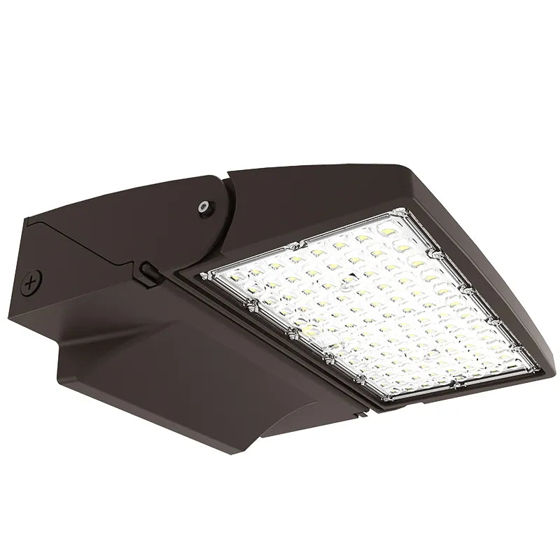 50/65/80 Watt Full Cutoff LED Modern Adjustable Wall Pack With Photocell 3000K/4000K/5000K