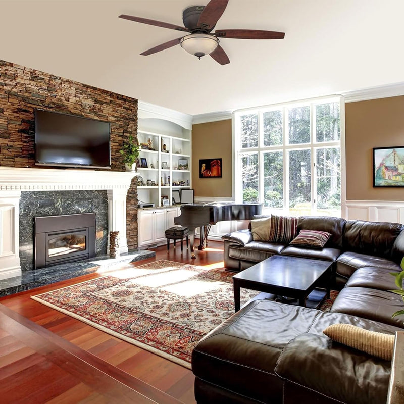 Westinghouse Lighting Carolina LED 52 Inch Reversible Five Blade Indoor Ceiling Fan Oil Rubbed Bronze Finish with LED Light Kit