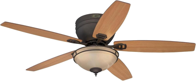 Westinghouse Lighting Carolina LED 52 Inch Reversible Five Blade Indoor Ceiling Fan Oil Rubbed Bronze Finish with LED Light Kit