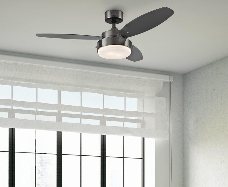 Westinghouse Lighting Alloy 42 Inch Three Blade Indoor Ceiling Fan With LED Light Fixture