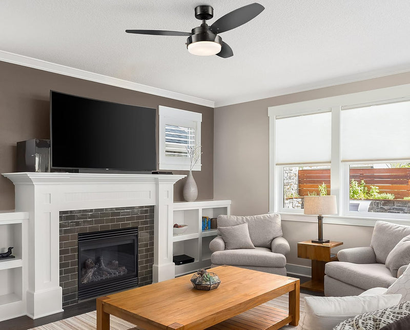 Westinghouse Lighting Alloy 42 Inch Three Blade Indoor Ceiling Fan With LED Light Fixture