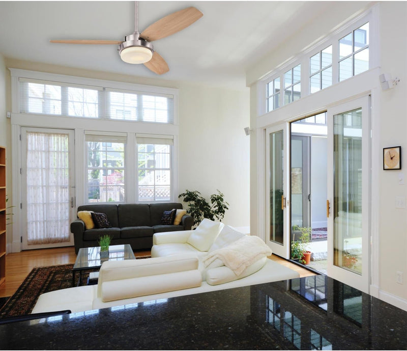 Westinghouse Lighting Alloy 42 Inch Three Blade Indoor Ceiling Fan With LED Light Fixture