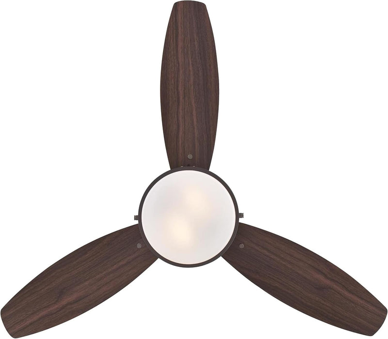 Alloy 42 Inch Three Blade Indoor Ceiling Fan With LED Light Fixture