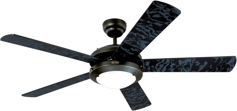 Westinghouse Lighting Comet 52 Inch Five Blade Indoor Ceiling Fan With Dimmable LED Light Fixture