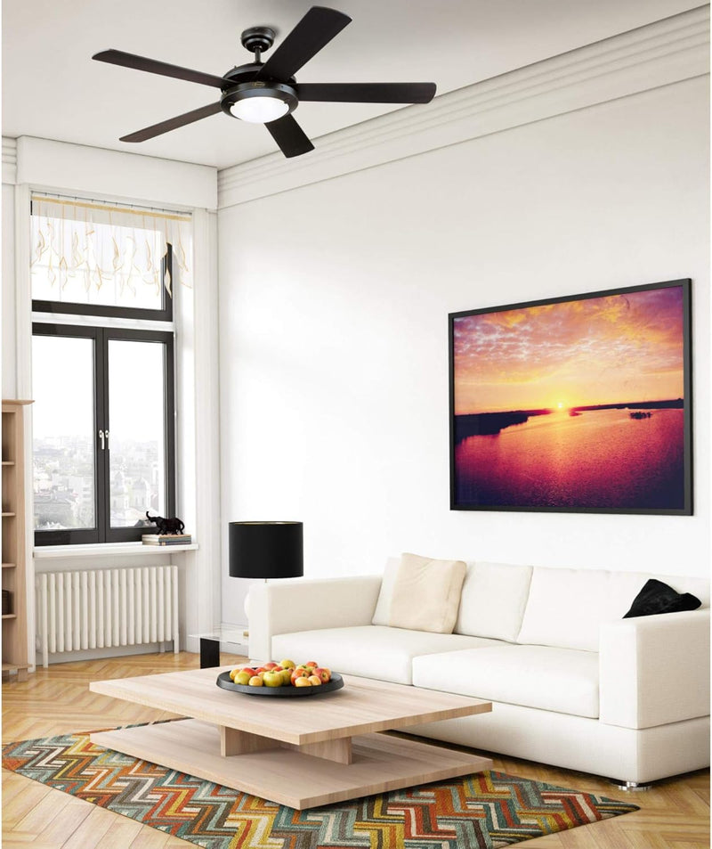 Westinghouse Lighting Comet 52 Inch Five Blade Indoor Ceiling Fan With Dimmable LED Light Fixture