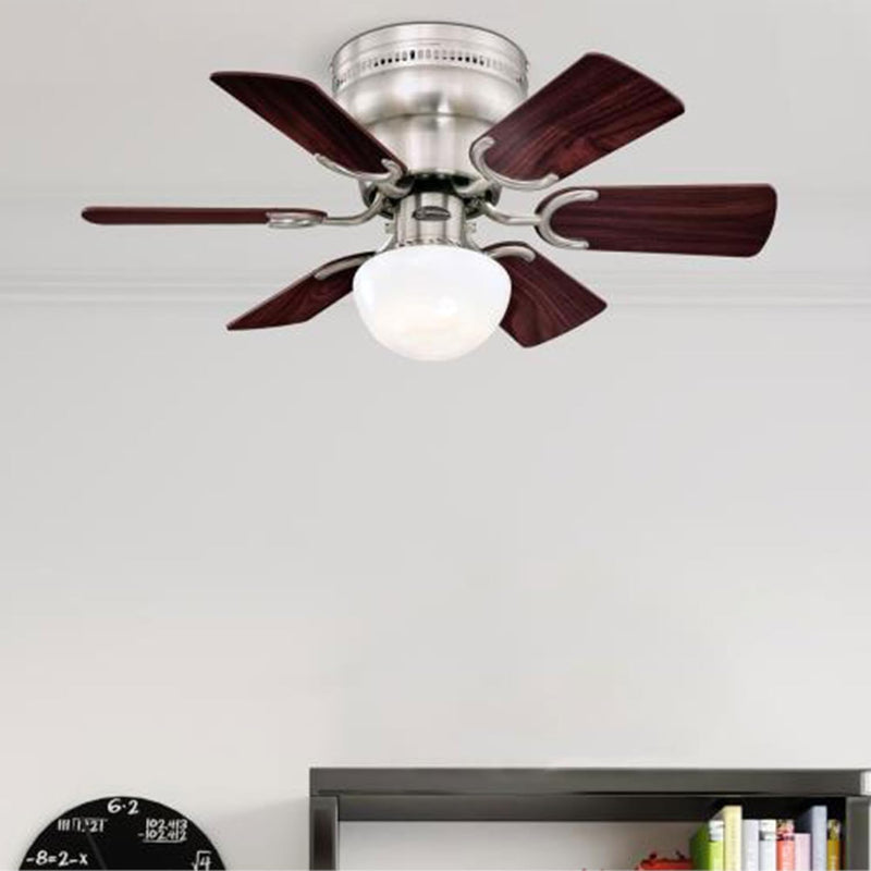 Westinghouse Lighting Petite 30 Inch Six Blade Indoor Ceiling Fan With LED Light Fixture