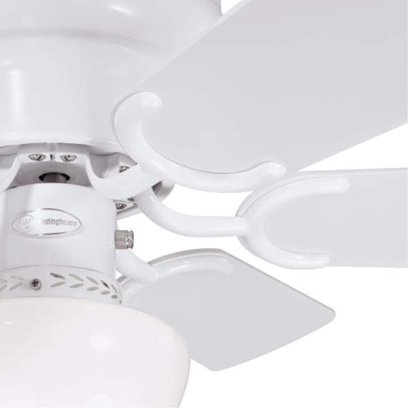 Westinghouse Lighting Petite 30 Inch Six Blade Indoor Ceiling Fan With LED Light Fixture