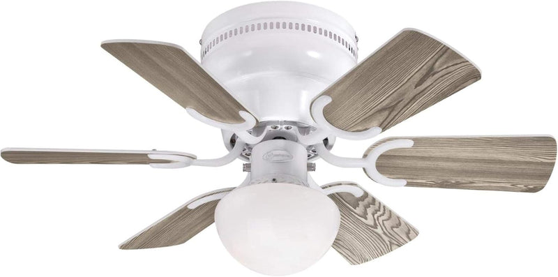 Westinghouse Lighting Petite 30 Inch Six Blade Indoor Ceiling Fan With LED Light Fixture