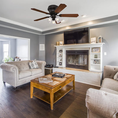 Westinghouse Lighting Contempra Trio 42 Inch Five Blade Indoor Ceiling Fan With Dimmable LED Light Fixture