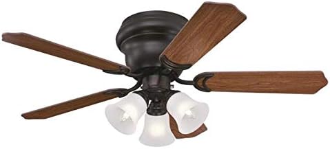 Westinghouse Lighting Contempra Trio 42 Inch Five Blade Indoor Ceiling Fan With Dimmable LED Light Fixture