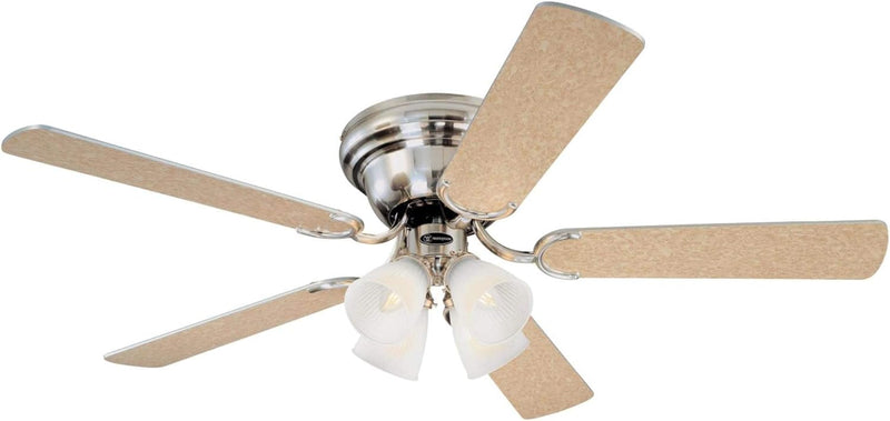 Westinghouse Lighting Contempra IV 52 Inch Five Blade Indoor Ceiling Fan With Dimmable LED Light Fixture