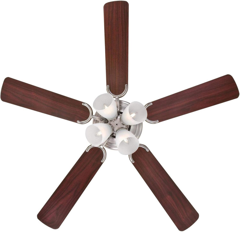 Westinghouse Lighting Contempra IV 52 Inch Five Blade Indoor Ceiling Fan With Dimmable LED Light Fixture