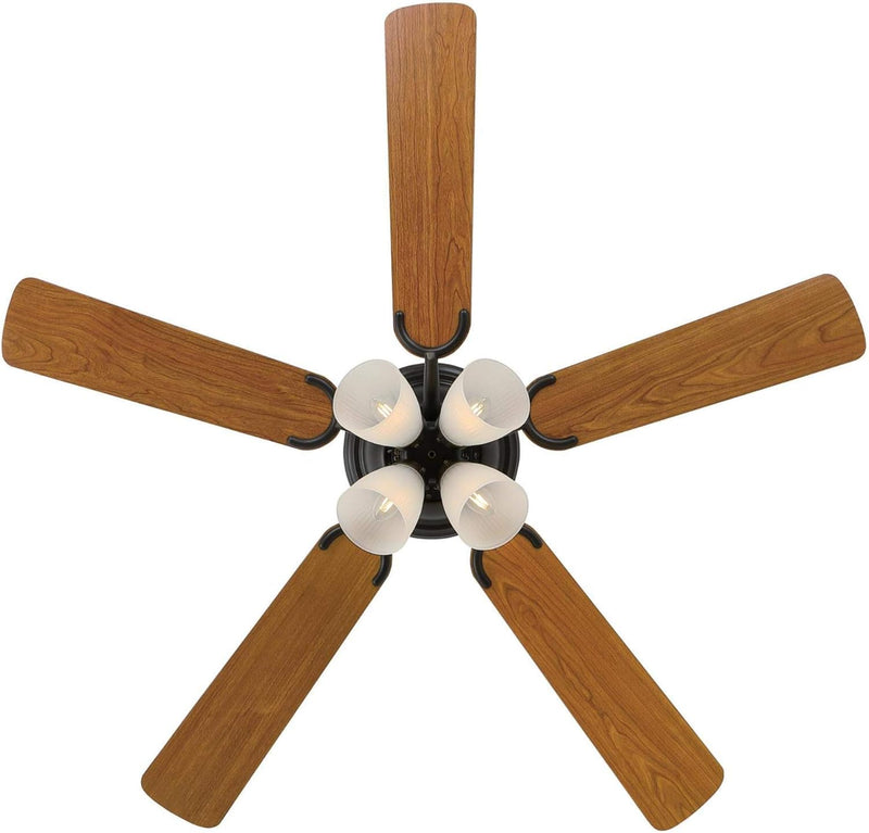 Westinghouse Lighting Contempra IV 52 Inch Five Blade Indoor Ceiling Fan With Dimmable LED Light Fixture