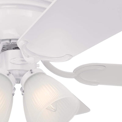 Westinghouse Lighting Contempra IV 52 Inch Five Blade Indoor Ceiling Fan With Dimmable LED Light Fixture