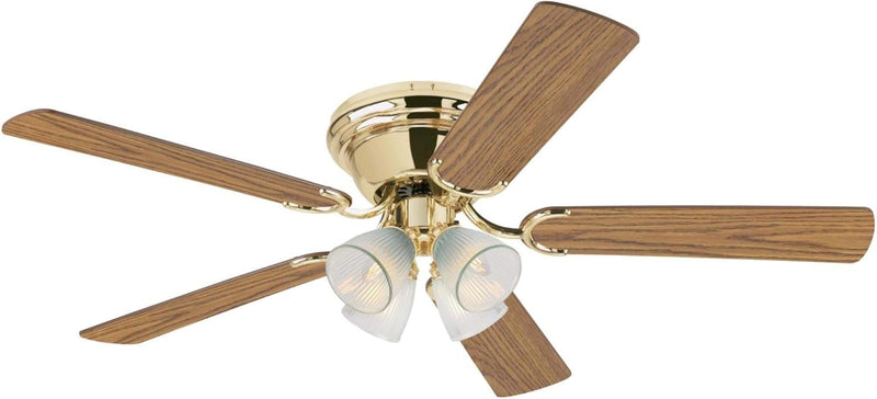 Westinghouse Lighting Contempra IV 52 Inch Five Blade Indoor Ceiling Fan With Dimmable LED Light Fixture